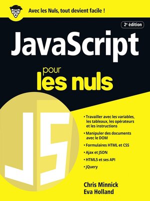 cover image of JavaScript pour les Nuls grand format, 2e édition